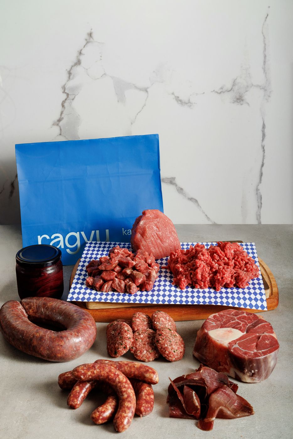 Ragyu — styled still life with the Ragyu bag